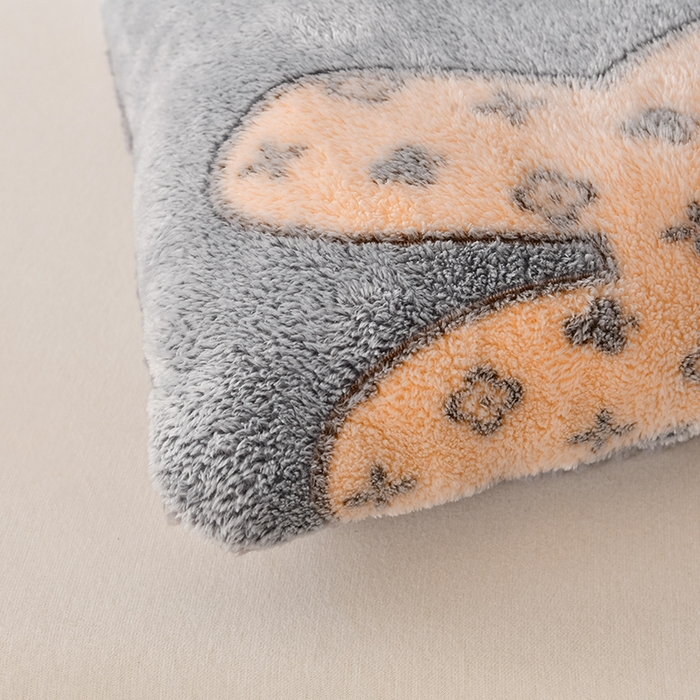 91家纺网 家纺一手货源 找家纺 金多美家纺 2025新款AB版雪花绒羊羔绒冬被被子被芯 灰色情怀