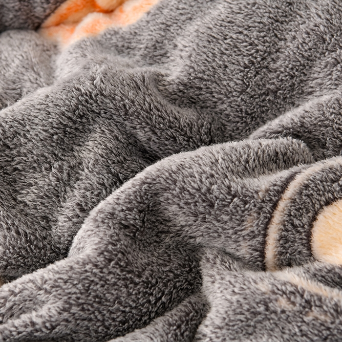 91家纺网 家纺一手货源 找家纺 金多美家纺 2025新款AB版雪花绒羊羔绒冬被被子被芯 幸福小熊