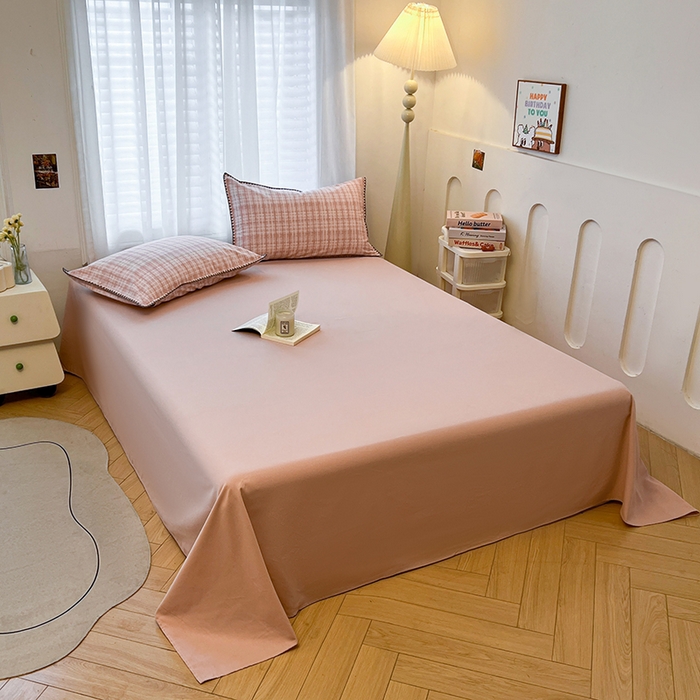 91家纺网 家纺一手货源 找家纺 （总）莱茵家居 2025新款全棉磨毛贝壳边四件套