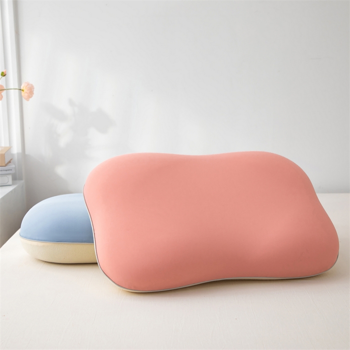 91家纺网 家纺一手货源 找家纺 （总）仁宇枕业 2025新款锦冰丝+羊绒棉释压猫肚记忆枕枕头枕芯