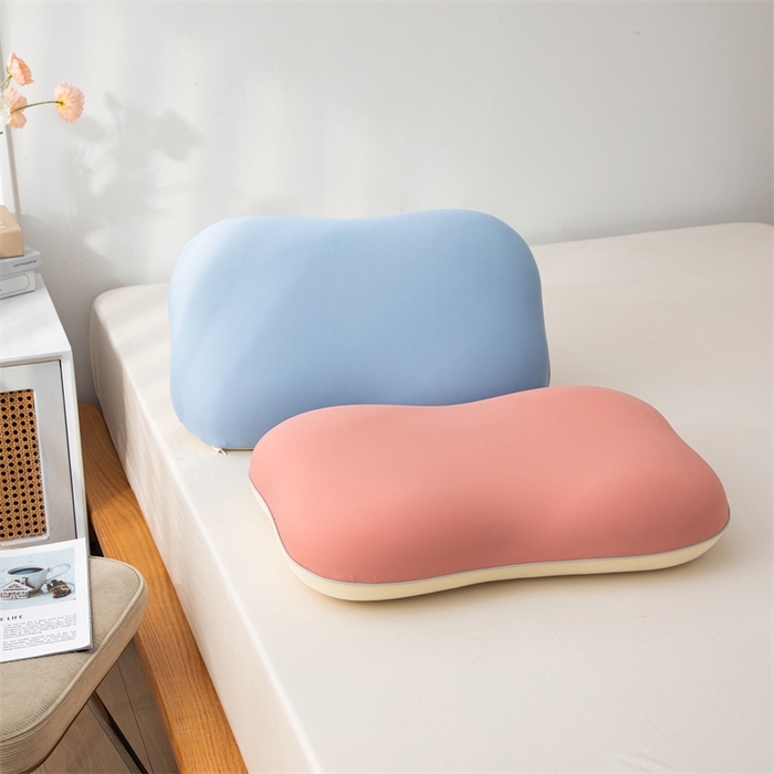 91家纺网 家纺一手货源 找家纺 （总）仁宇枕业 2025新款锦冰丝+羊绒棉释压猫肚记忆枕枕头枕芯