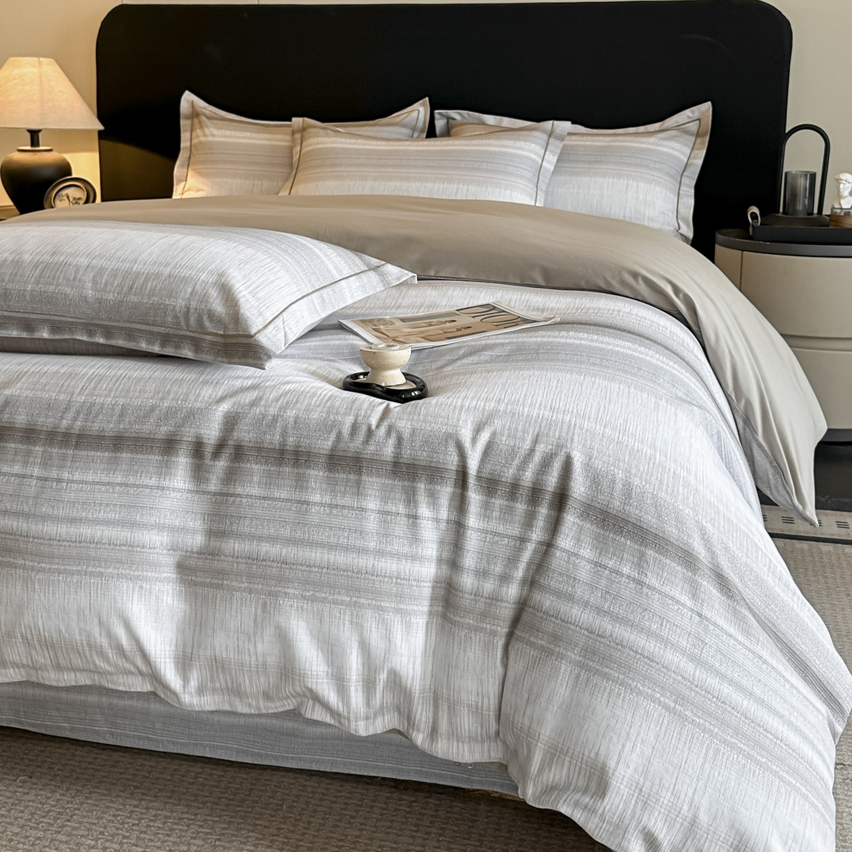 91家纺网 家纺一手货源 找家纺 大柏树 2025新款全棉磨毛印花四件套系列(可定制) 光遇-咖