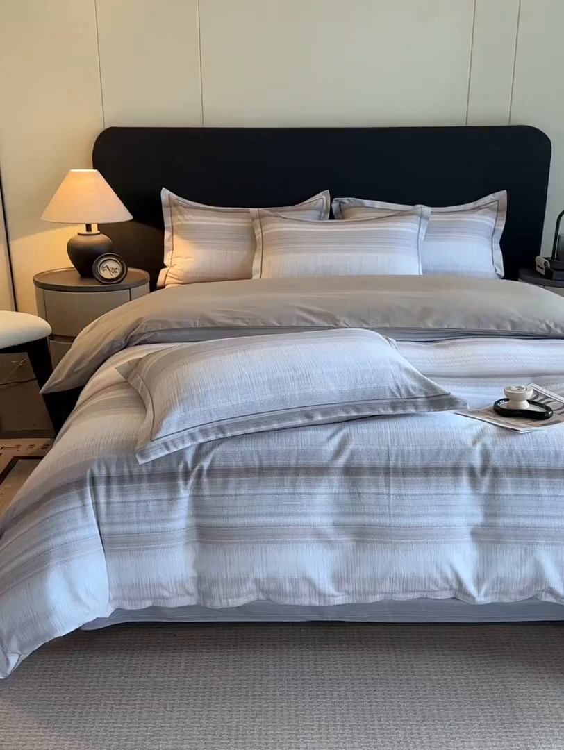 91家纺网 家纺一手货源 找家纺 大柏树 2025新款全棉磨毛印花四件套系列(可定制) 光遇-咖