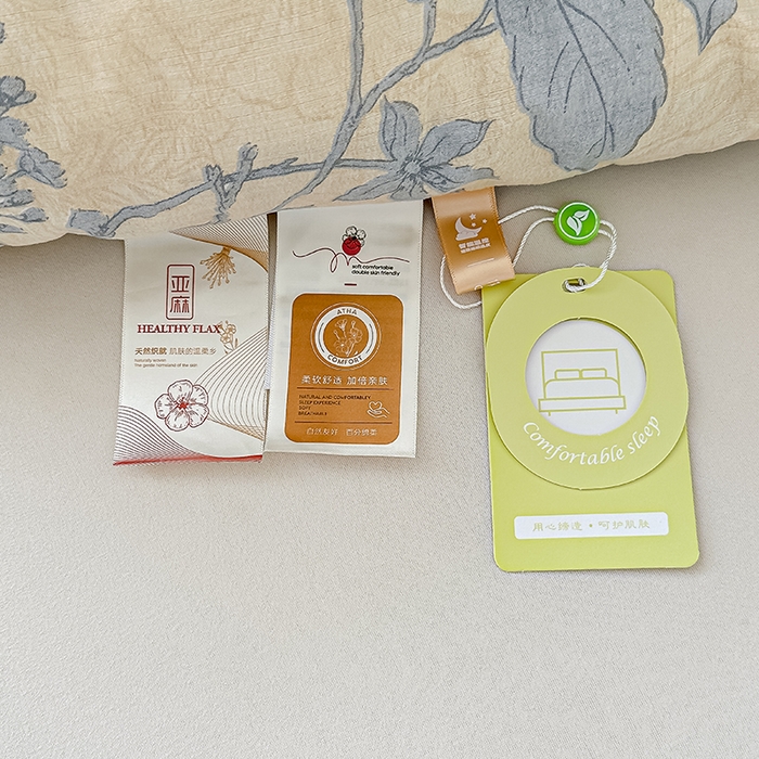 91家纺网 家纺一手货源 找家纺 （总）芯恋 25年新款亚麻风全棉花边云感冬被四季被加厚冬被