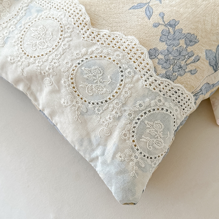 91家纺网 家纺一手货源 找家纺 （总）芯恋 25年新款亚麻风全棉花边云感冬被四季被加厚冬被