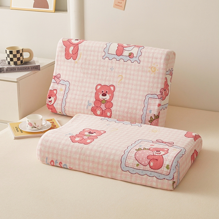 91家纺网 家纺一手货源 找家纺 （总）翎盈家纺 2025新款加厚高克重牛奶绒乳胶枕头套