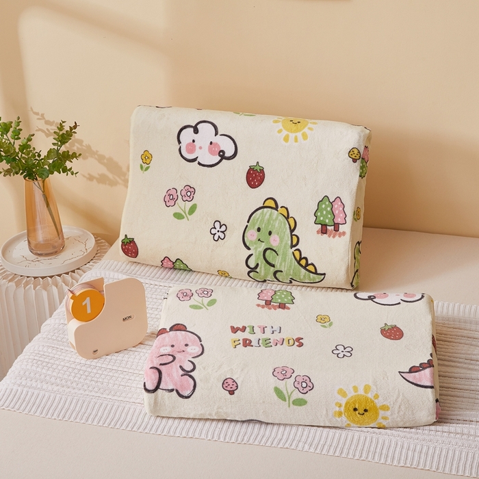 91家纺网 家纺一手货源 找家纺 （总）翎盈家纺 2025新款加厚高克重牛奶绒乳胶枕头套