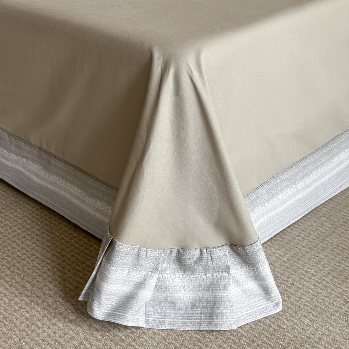 91家纺网 家纺一手货源 找家纺 大柏树 2025新款全棉磨毛印花四件套系列(可定制) 光遇-咖