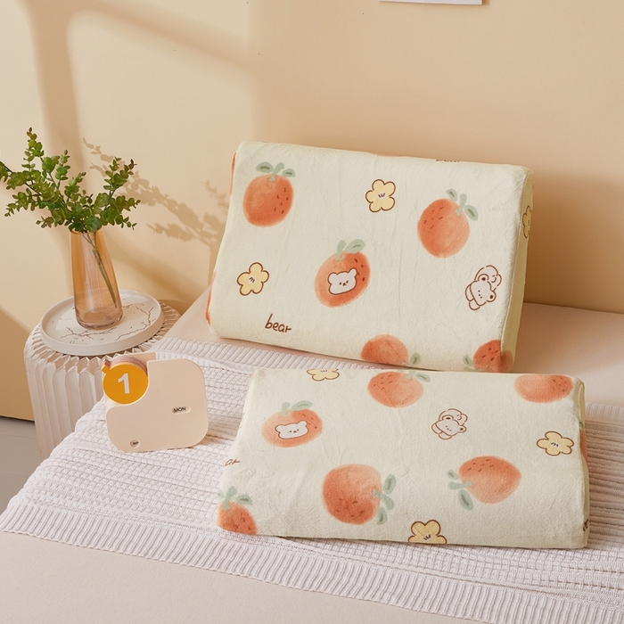 91家纺网 家纺一手货源 找家纺 （总）翎盈家纺 2025新款加厚高克重牛奶绒乳胶枕头套