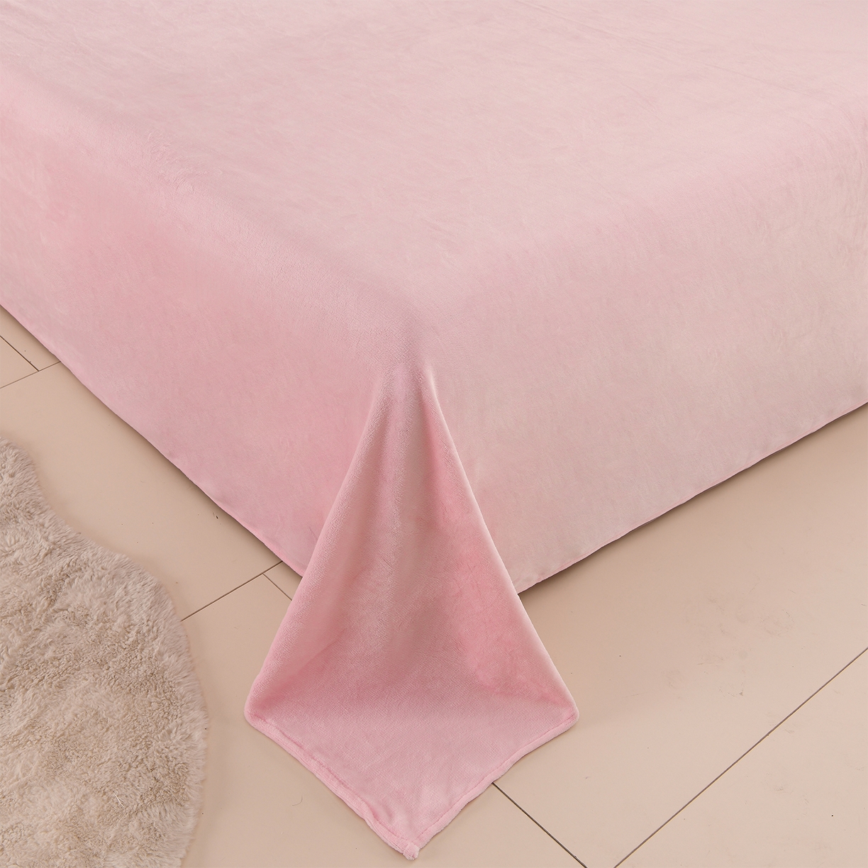 91家纺网 家纺一手货源 找家纺 紫月轩家纺 2025新款A类牛奶绒小清新印花四件套 甜心喵