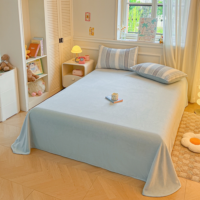 91家纺网 家纺一手货源 找家纺 （总）莱茵家居 2025新款高克重牛奶绒烂花四件套