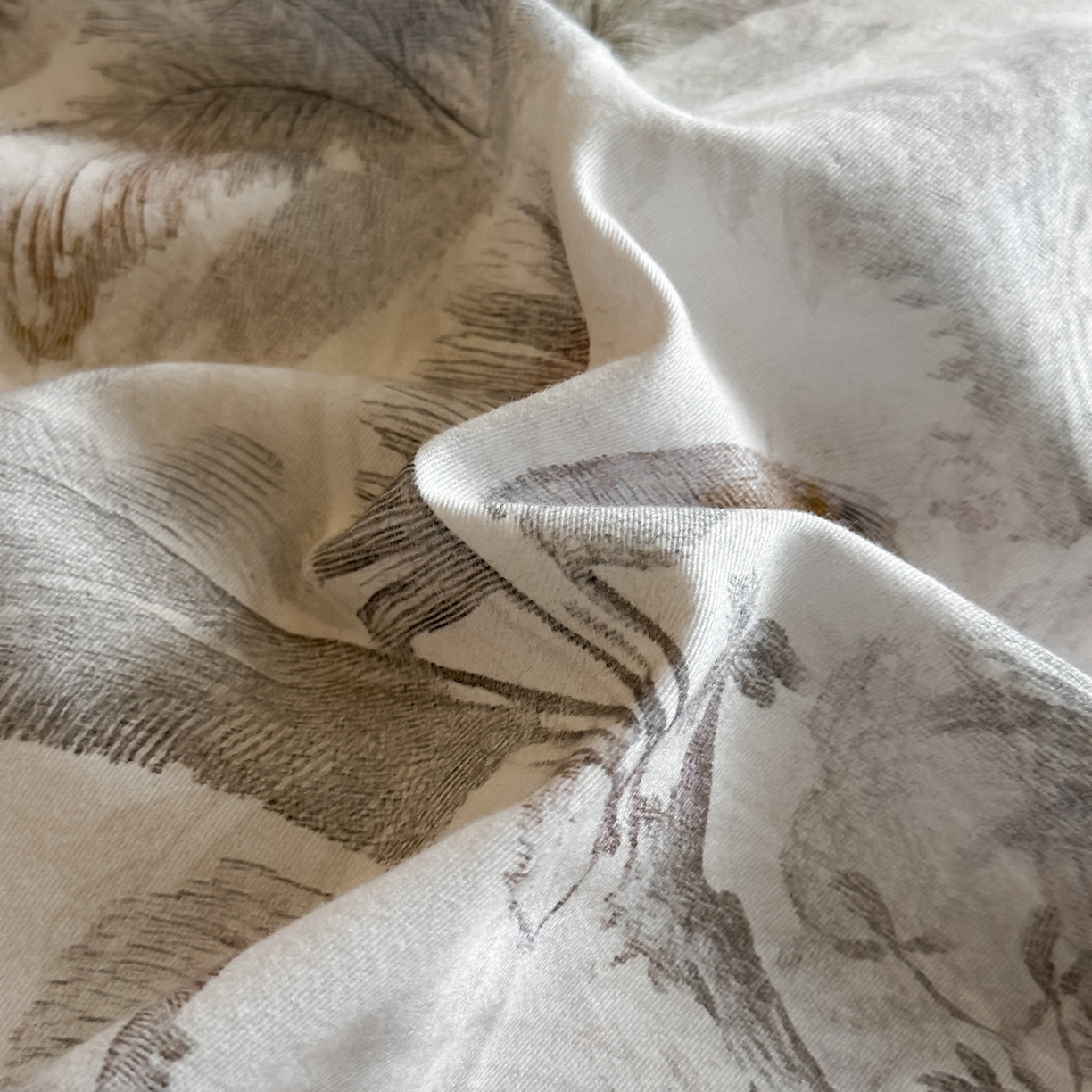 91家纺网 家纺一手货源 找家纺 大柏树 2025新款全棉磨毛印花单被套系列（可定制） 椿野集-米