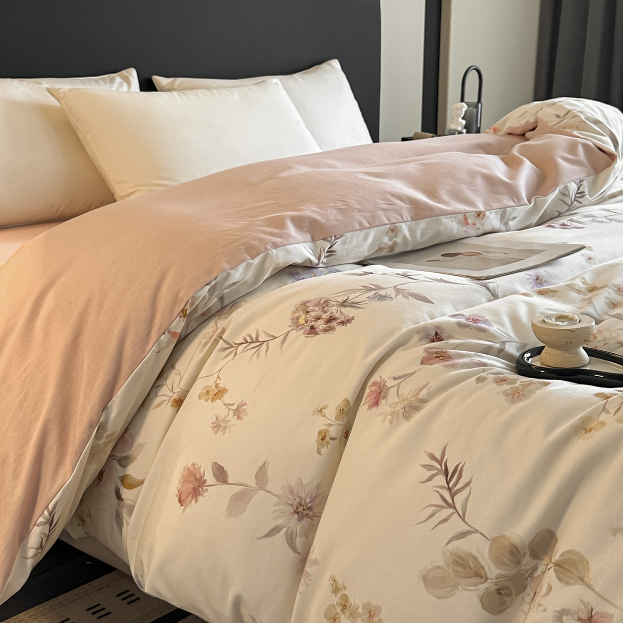 大柏树 2025新款全棉磨毛印花单被套系列（可定制） 初茅-米