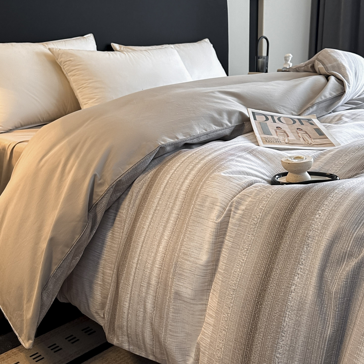 大柏树 2025新款全棉磨毛印花单被套系列（可定制） 光遇-咖