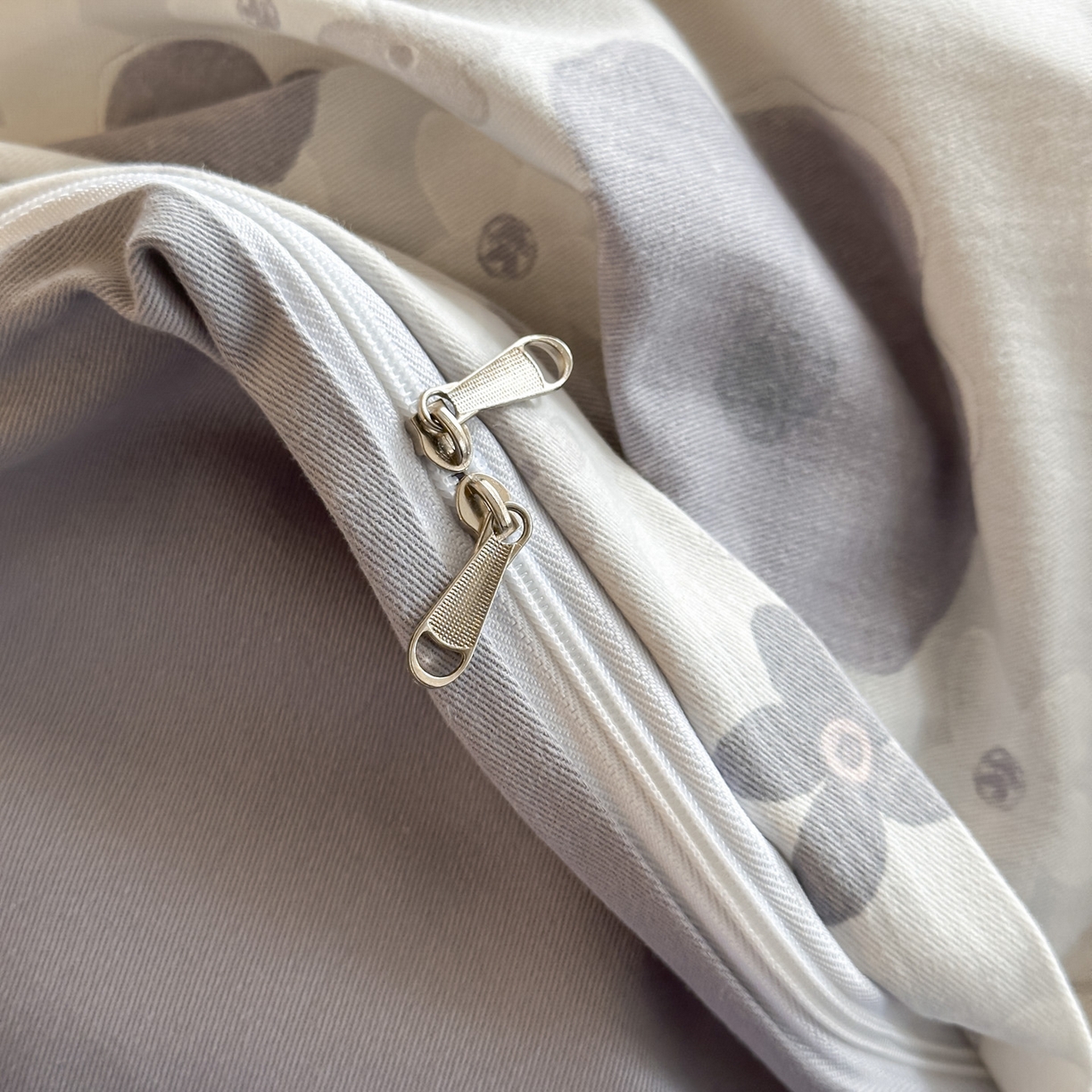 91家纺网 家纺一手货源 找家纺 大柏树 2025新款全棉磨毛印花单被套系列（可定制） 涧菓-紫