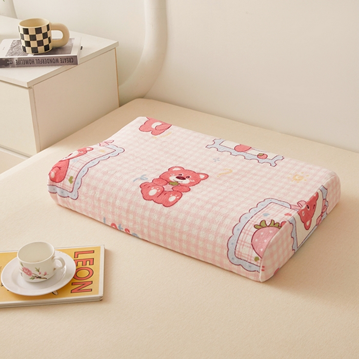 91家纺网 家纺一手货源 找家纺 （总）翎盈家纺 2025新款加厚高克重牛奶绒乳胶枕头套