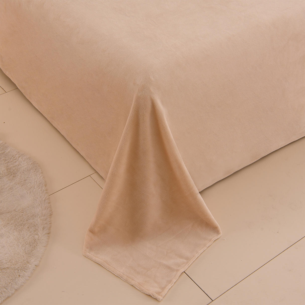 91家纺网 家纺一手货源 找家纺 紫月轩家纺 2025新款A类牛奶绒小清新印花四件套 点点萌园