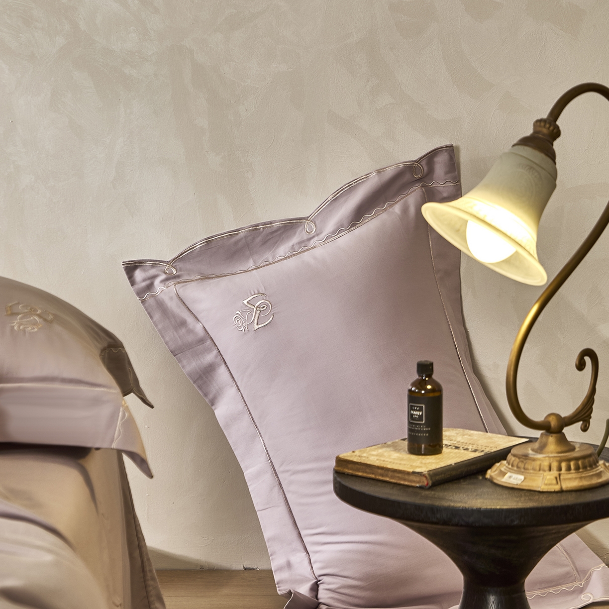 91家纺网 家纺一手货源 找家纺 玖玖爱家纺 2025新款亲肤柔软婴肤棉四件套-小邂逅 小邂逅-暮山紫