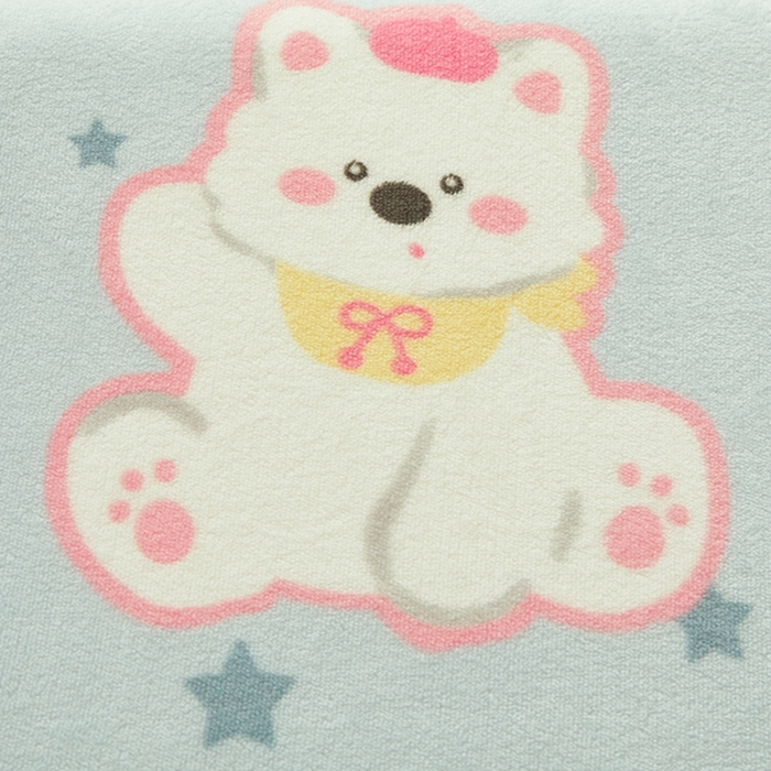 91家纺网 家纺一手货源 找家纺 翎盈家纺 2025新款加厚高克重牛奶绒乳胶枕头套 比尔狗蓝