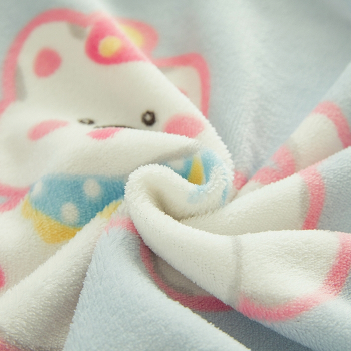 91家纺网 家纺一手货源 找家纺 翎盈家纺 2025新款加厚高克重牛奶绒乳胶枕头套 比尔狗蓝