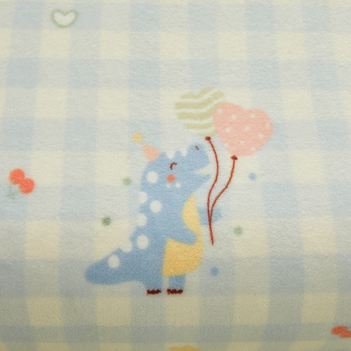 91家纺网 家纺一手货源 找家纺 翎盈家纺 2025新款加厚高克重牛奶绒乳胶枕头套 恐龙乐园