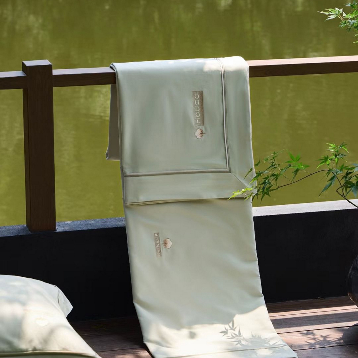 91家纺网 家纺一手货源 找家纺 玖玖爱家纺 2025新款亲肤婴肤棉四件套-好眠生活 好眠生活-浅水蓝