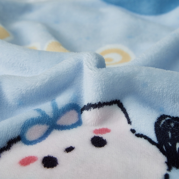 91家纺网 家纺一手货源 找家纺 翎盈家纺 2025新款加厚高克重牛奶绒乳胶枕头套 帕恰狗-蓝