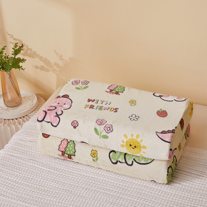 91家纺网 家纺一手货源 找家纺 翎盈家纺 2025新款加厚高克重牛奶绒乳胶枕头套 淘气恐龙