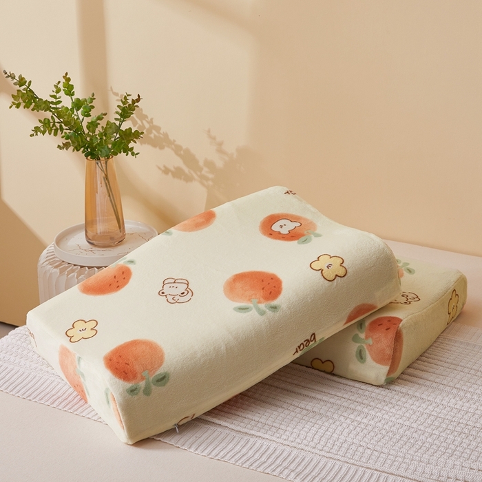 91家纺网 家纺一手货源 找家纺 翎盈家纺 2025新款加厚高克重牛奶绒乳胶枕头套 心想事成