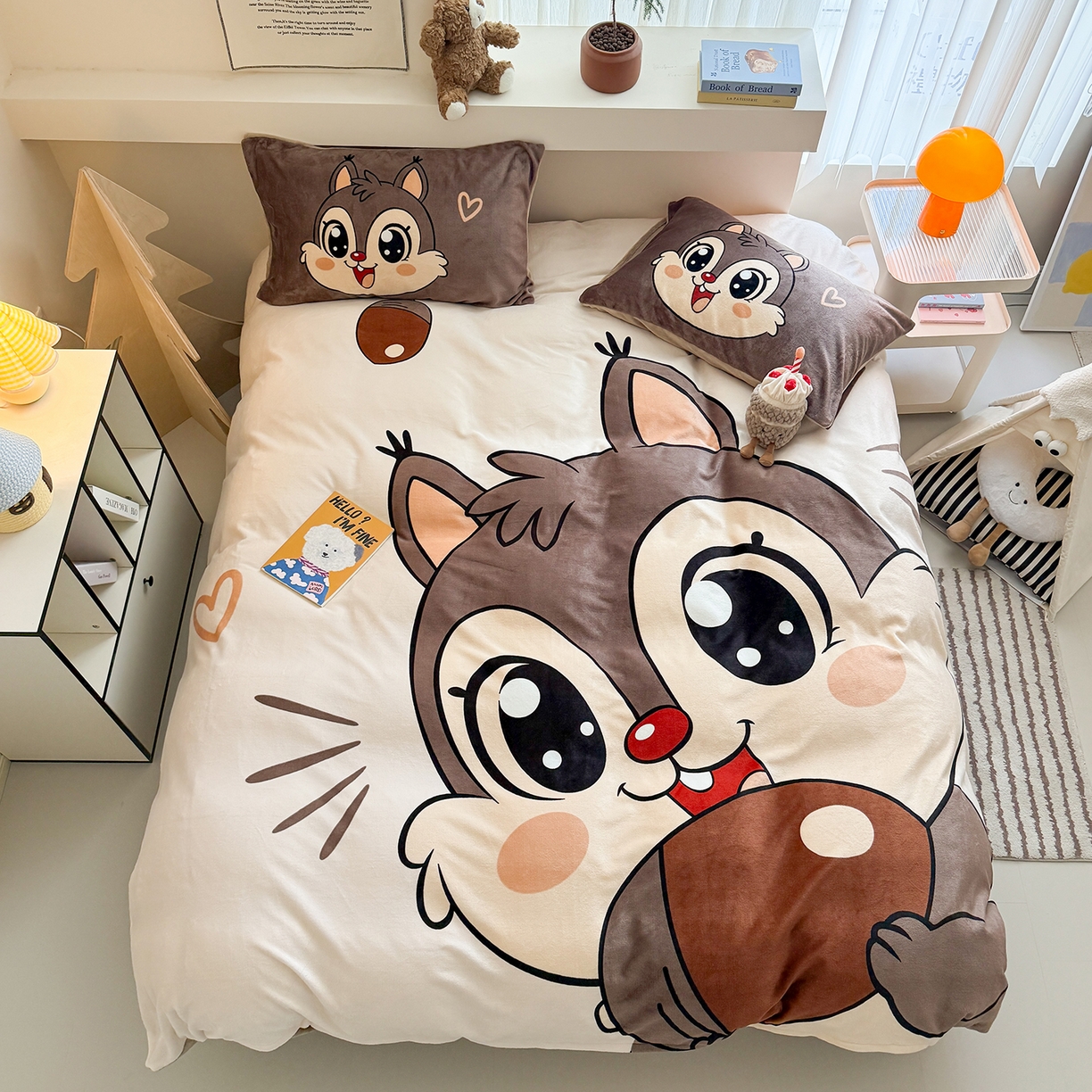 91家纺网 家纺一手货源 找家纺 （总）悦织湾家纺 2025新款大版卡通印花牛奶绒四件套儿童床绒套件学生宿舍单双人床上用品三四件套