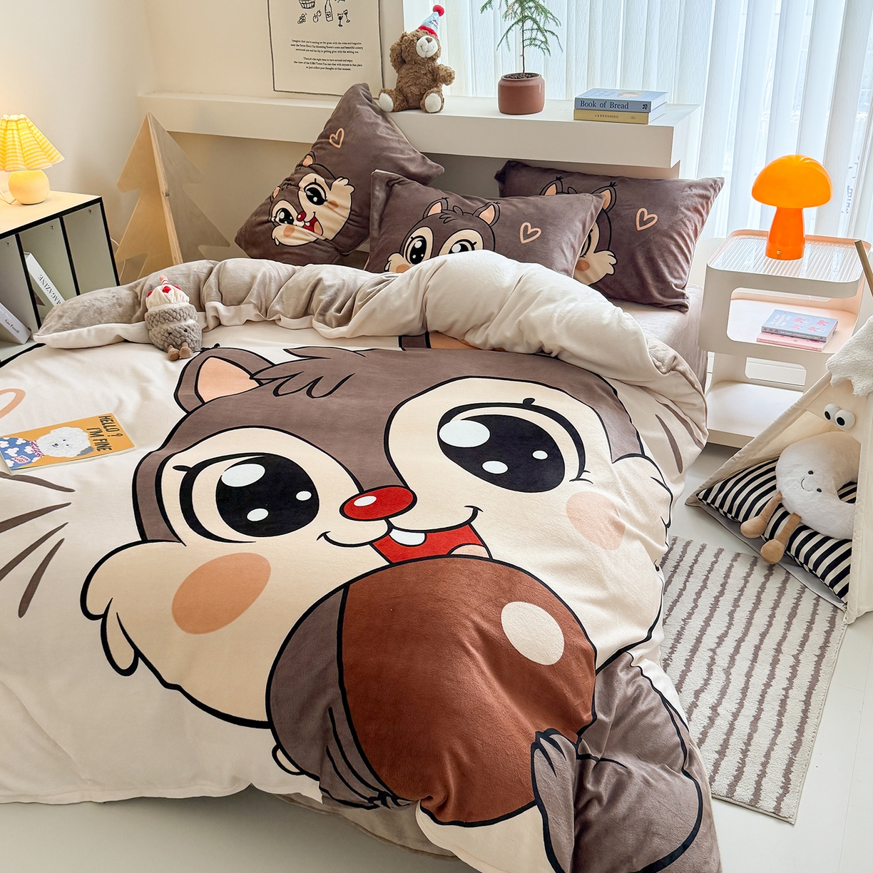 91家纺网 家纺一手货源 找家纺 （总）悦织湾家纺 2025新款大版卡通印花牛奶绒四件套儿童床绒套件学生宿舍单双人床上用品三四件套