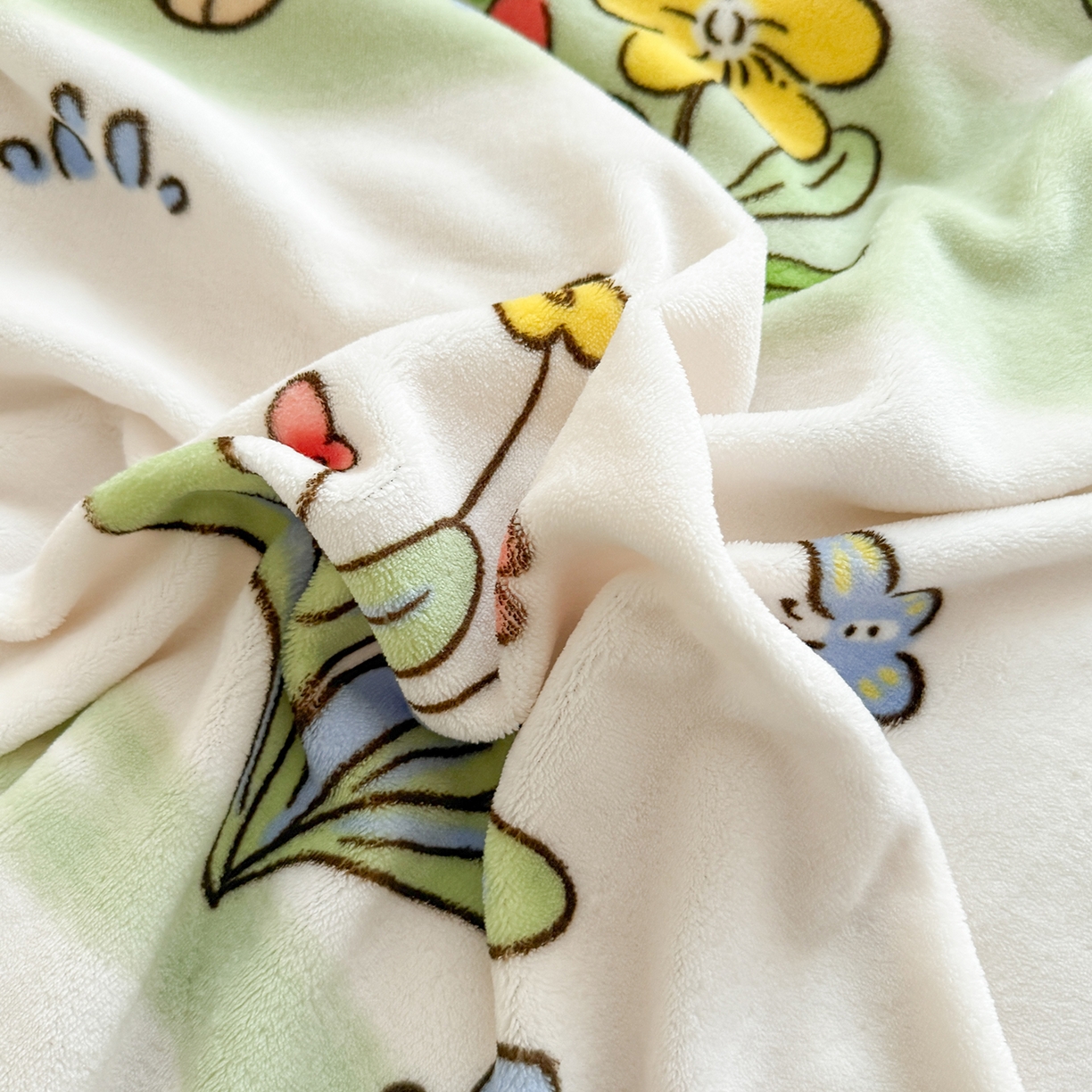 91家纺网 家纺一手货源 找家纺 悦织湾家纺 2025新款大版卡通印花牛奶绒四件套儿童床绒套件学生宿舍单双人床上用品三四件套 悠闲生活