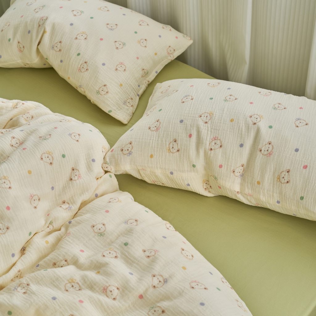 91家纺网 家纺一手货源 找家纺 （总）洋铭区（原狠狠爱） 2025新款皱皱纱A类全棉纯棉人字纹四件套系列