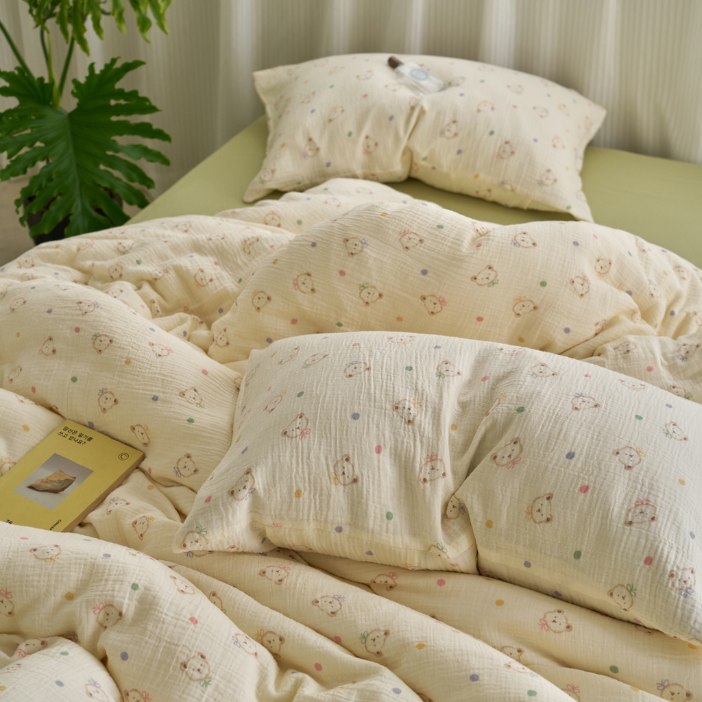 91家纺网 家纺一手货源 找家纺 （总）洋铭区（原狠狠爱） 2025新款皱皱纱A类全棉纯棉人字纹四件套系列