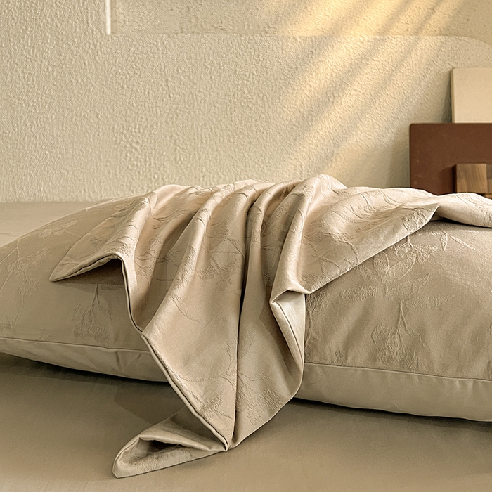 91家纺网 家纺一手货源 找家纺 （总）莱茵家居 2025新款全棉提花贡缎磨毛四件套