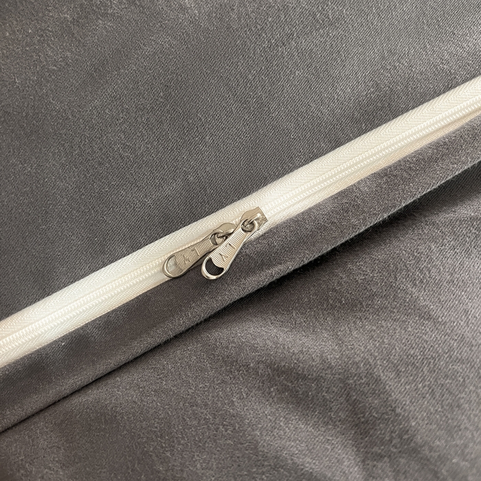 91家纺网 家纺一手货源 找家纺 莱茵家居 2025新款全棉提花贡缎磨毛四件套 银河-灰