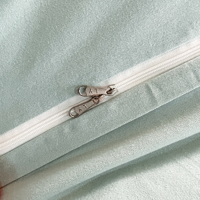 91家纺网 家纺一手货源 找家纺 莱茵家居 2025新款全棉提花贡缎磨毛四件套 银河-绿