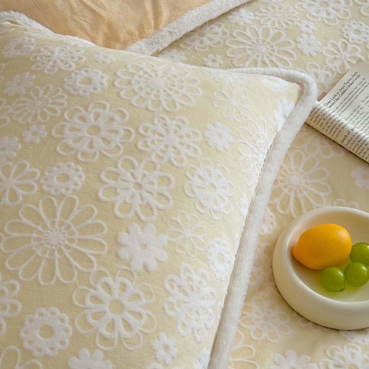 91家纺网 家纺一手货源 找家纺 （总）沐棉家居 2025新款高克重立体雕花牛奶绒保暖四件套