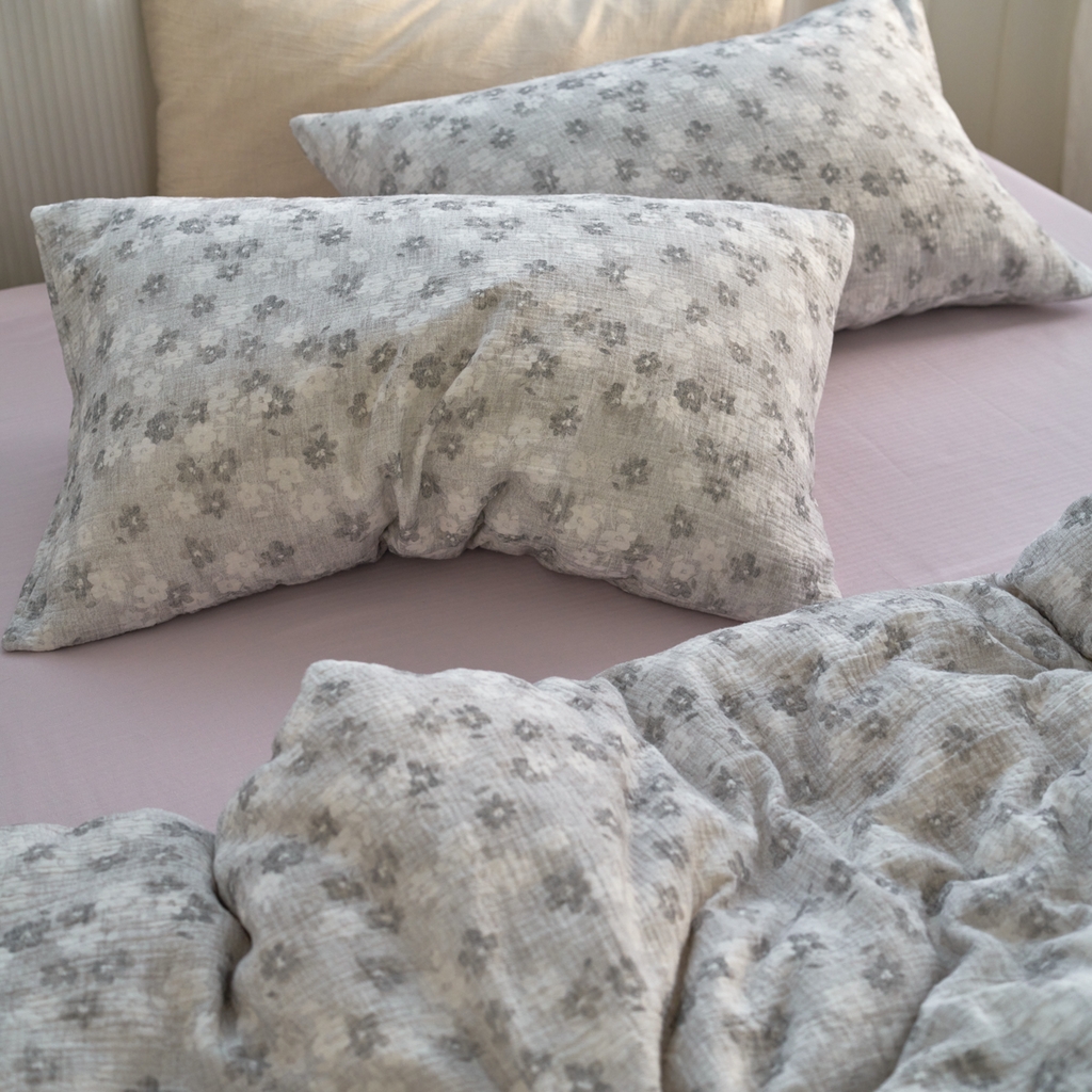 91家纺网 家纺一手货源 找家纺 洋铭区（原狠狠爱） 2025新款皱皱纱A类全棉纯棉人字纹四件套系列 水墨意境