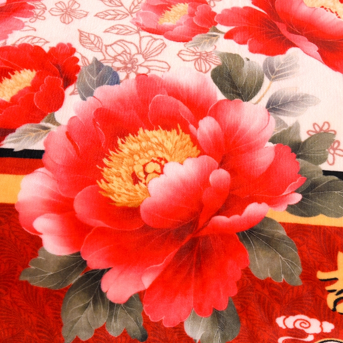 91家纺网 家纺一手货源 找家纺 雨洋2025新款加厚保暖8.5斤牛奶绒金貂婴儿绒四件套 吉祥如意