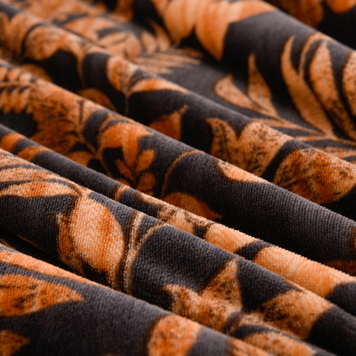 91家纺网 家纺一手货源 找家纺 紫月轩家纺 2025新款韩版牛奶绒花边款四件套 复古叶影