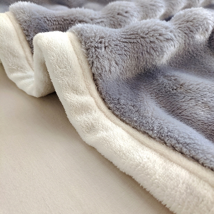 91家纺网 家纺一手货源 找家纺 伊凡毯业 2025新款260克云貂绒毛毯盖毯子直播爆款跑量毛毯 泡泡毯-浅紫