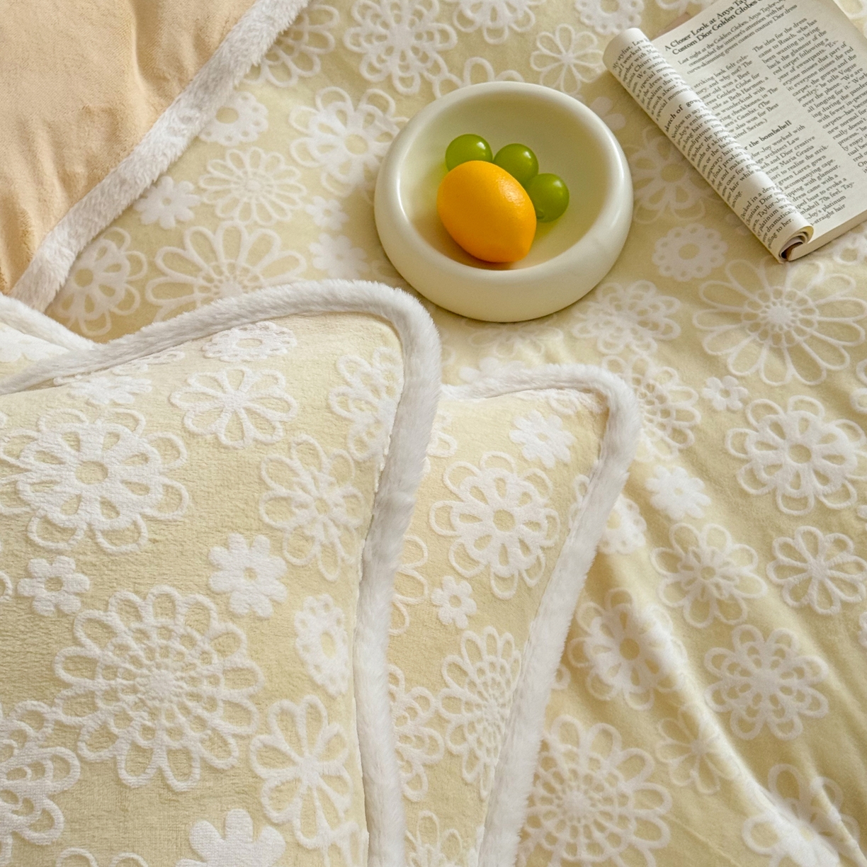 91家纺网 家纺一手货源 找家纺 沐棉家居 2025新款高克重立体雕花牛奶绒保暖四件套 曼苏雅