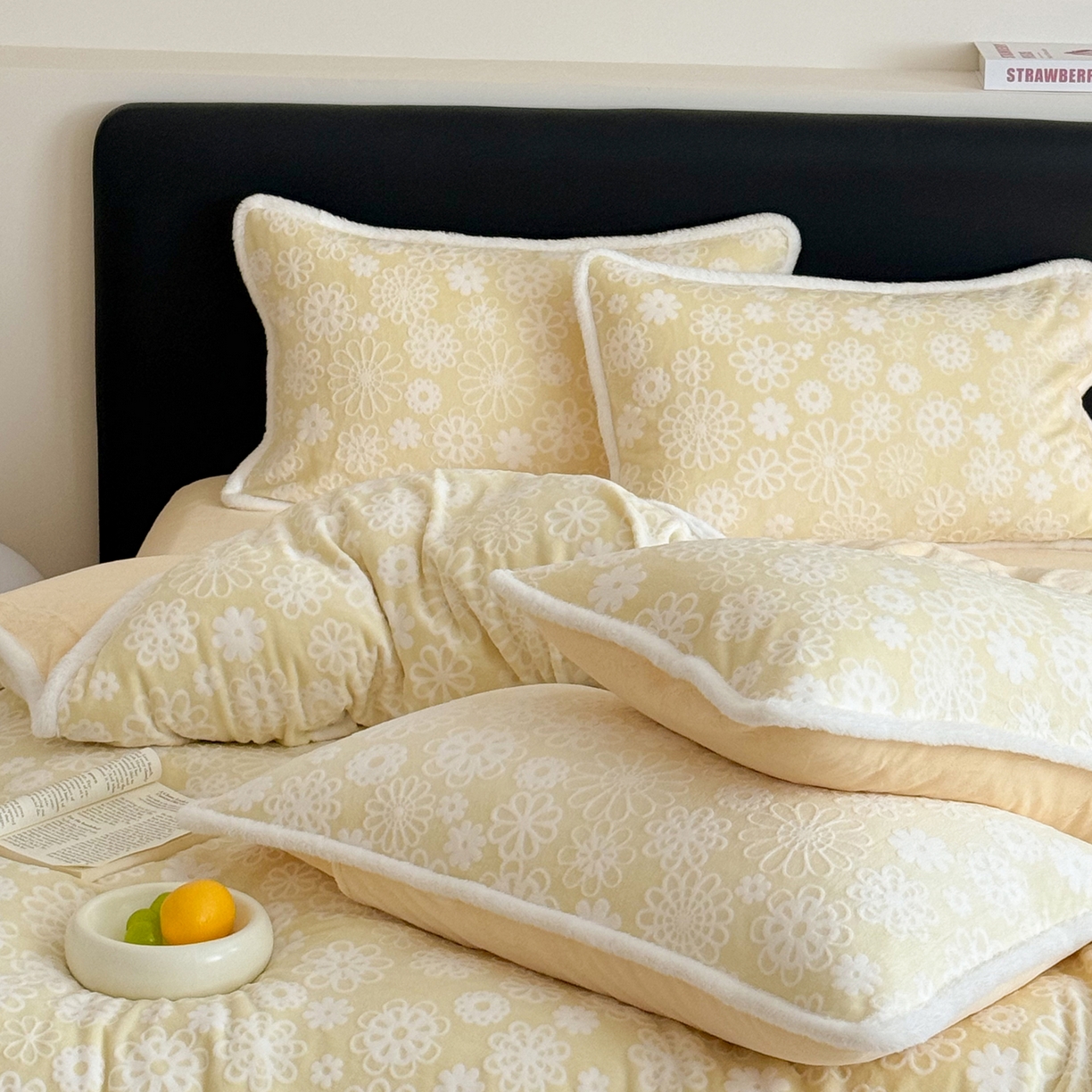 91家纺网 家纺一手货源 找家纺 沐棉家居 2025新款高克重立体雕花牛奶绒保暖四件套 曼苏雅