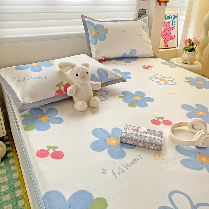 91家纺网 家纺一手货源 找家纺 （总）金盛纺 2025新款A类数码印花冰丝席-床笠款