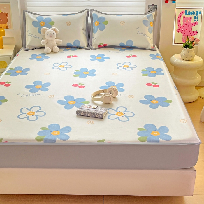 91家纺网 家纺一手货源 找家纺 （总）金盛纺 2025新款A类数码印花冰丝席-床笠款