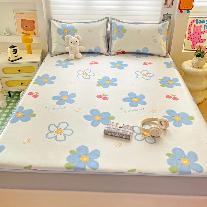 91家纺网 家纺一手货源 找家纺 （总）金盛纺 2025新款A类数码印花冰丝席-床笠款