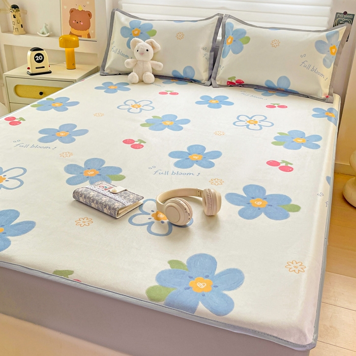 91家纺网 家纺一手货源 找家纺 （总）金盛纺 2025新款A类数码印花冰丝席-床笠款