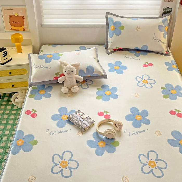 91家纺网 家纺一手货源 找家纺 （总）金盛纺 2025新款A类数码印花冰丝席-床笠款