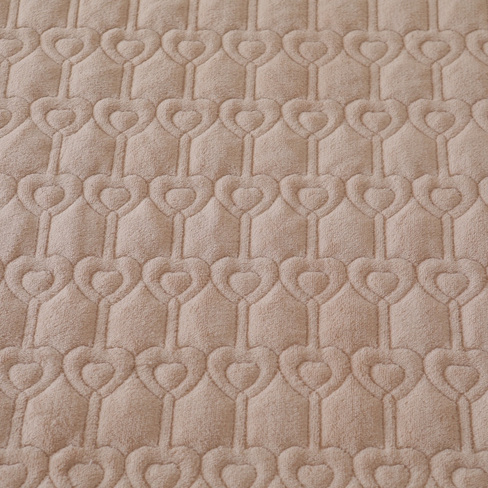 91家纺网 家纺一手货源 找家纺 怡源梦 2025新款A类牛奶绒夹棉床笠三件套-甜心公主系列 咖色